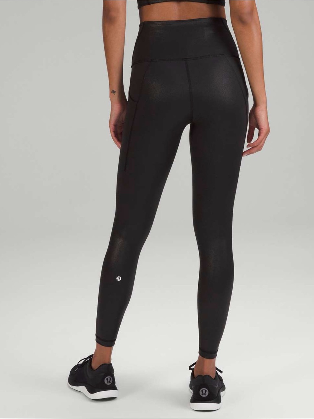 Lululemon Wunder Train High-Rise Tight 25" *Foil Radiate Foil Print Black